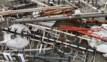 既に設置されたアンテナの撤去