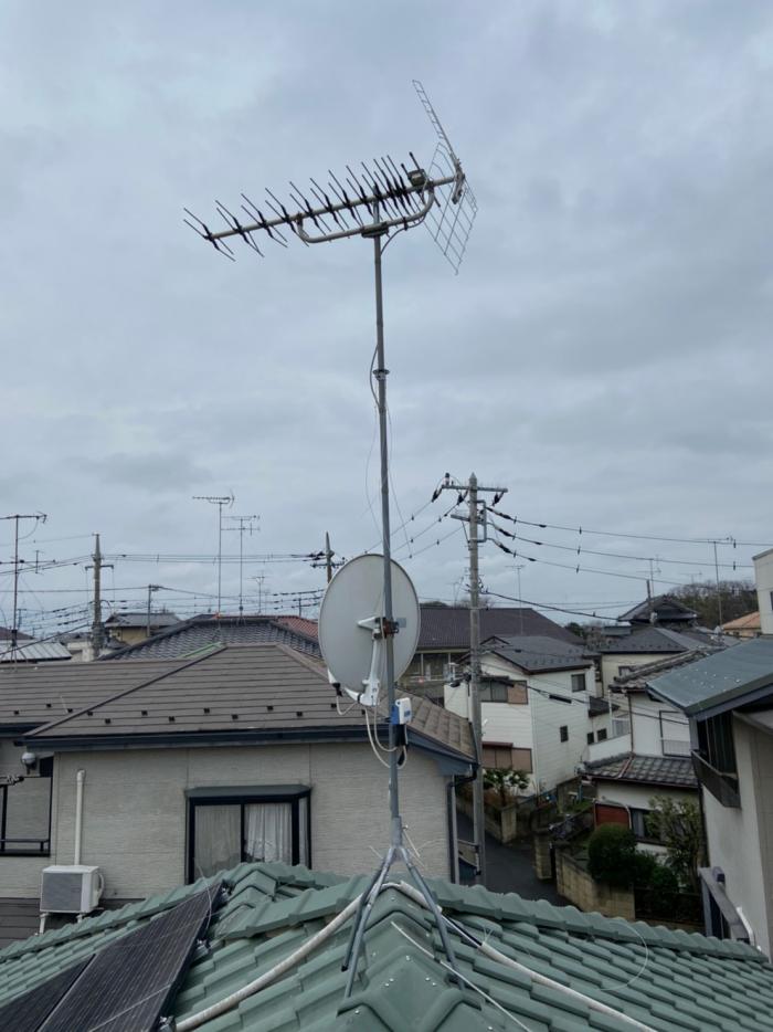 久喜市本町|八木式アンテナ工事・BS・CSアンテナ工事