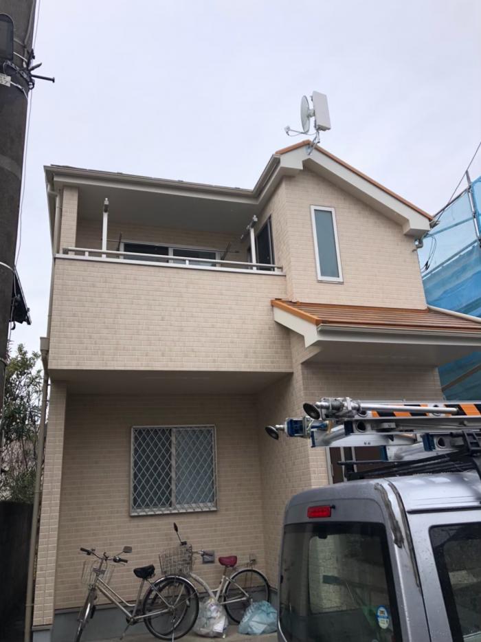 西東京市新町|デザインアンテナ+BSアンテナ工事|ユニバーサル