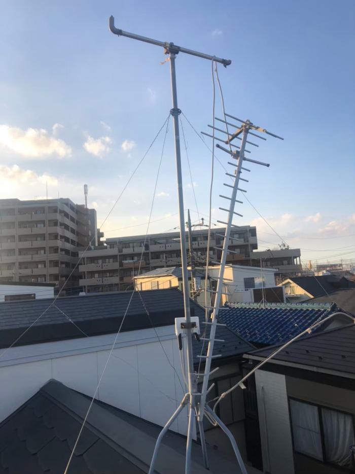 三郷市戸ヶ崎|UHFアンテナ工事