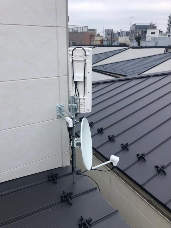 北区昭和町|デザインアンテナ+BSアンテナ工事
