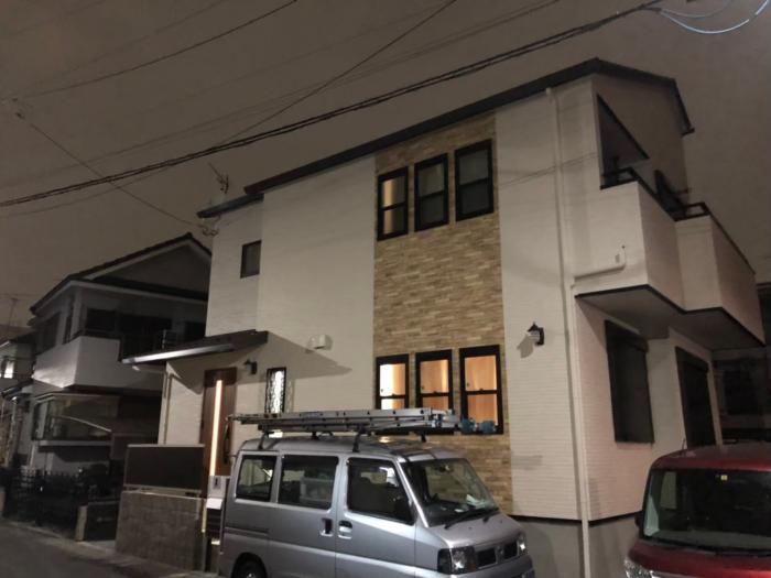 草加市稲荷|UHFアンテナ+BSCSアンテナ工事|東都ハイム