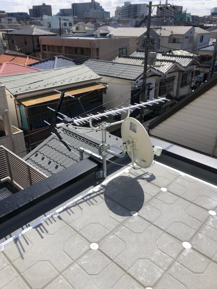 江東区南砂|UHFアンテナ+BSアンテナ工事