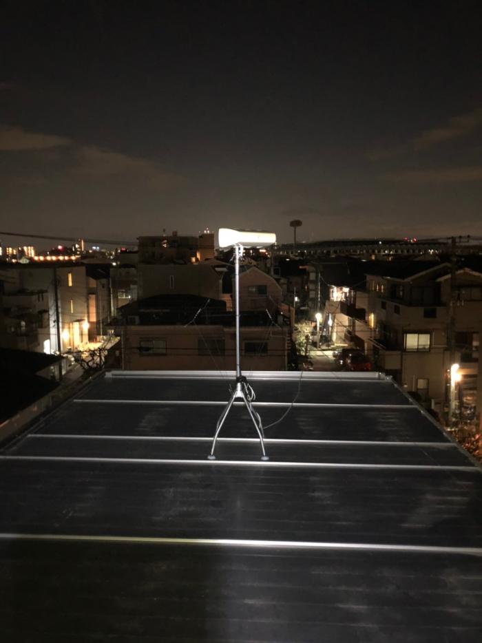 中原区栃木陣屋町|横型デザインアンテナ工事