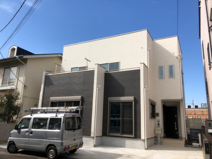越谷市蒲生|デザインアンテナ+BSアンテナ工事