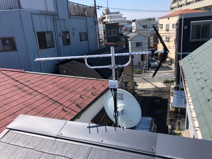 板橋区大谷口北町|UHFアンテナ+BSアンテナ工事