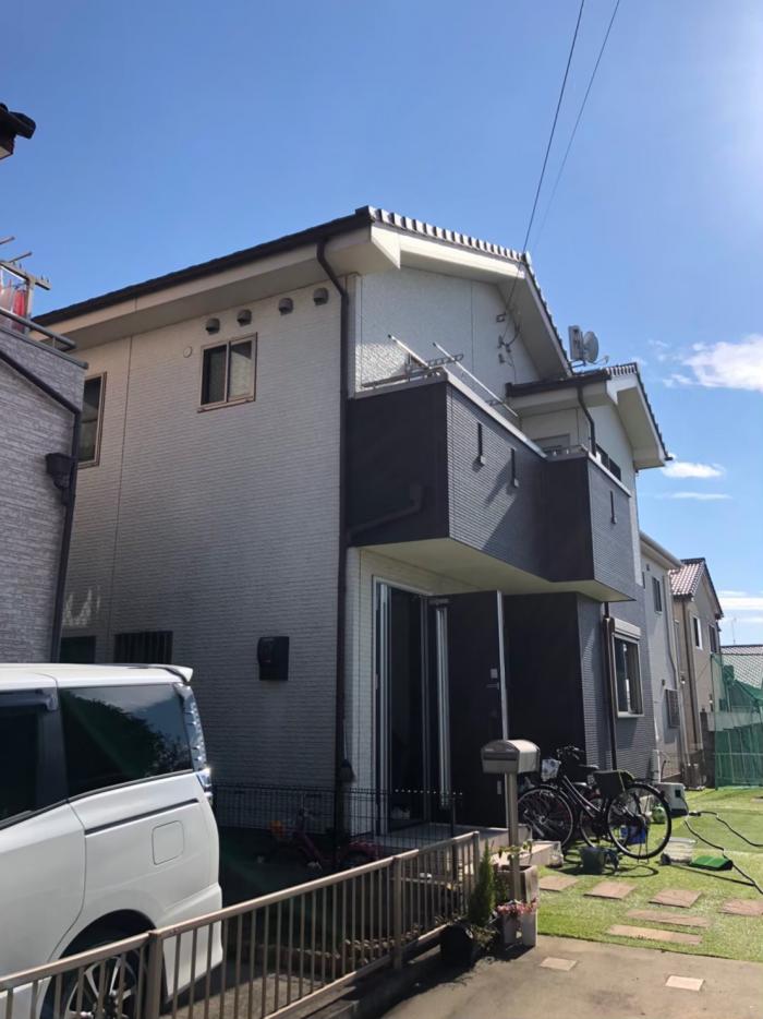 川越市今泉|デザインアンテナ+BSアンテナ工事