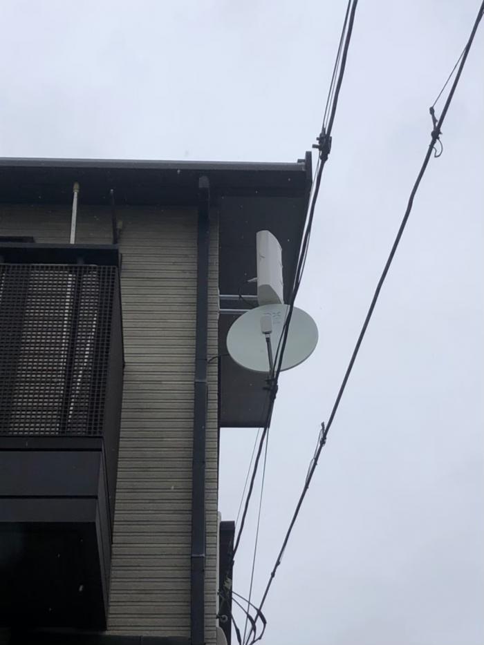 さいたま市岩槻区大口|デザインアンテナ+BSアンテナ工事