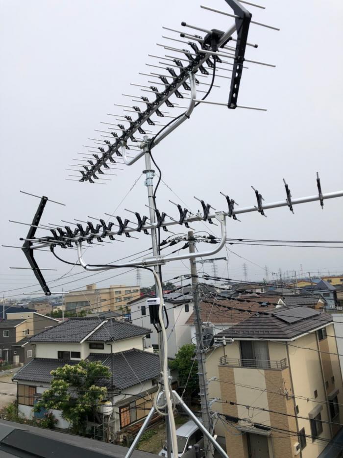 吉川市平沼|高性能UHFアンテナ工事