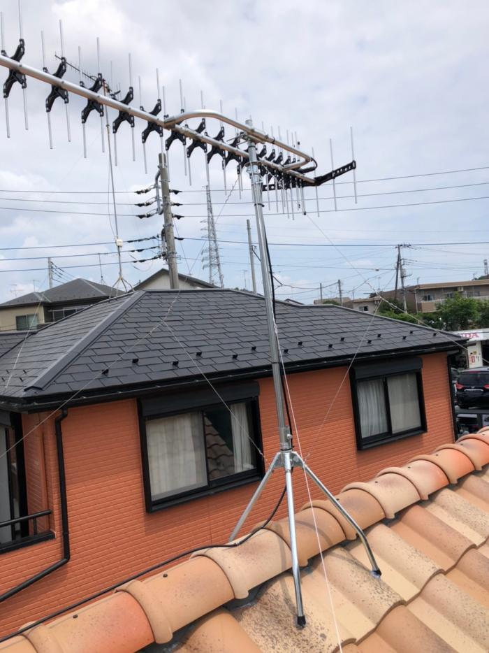 座間市入谷西|高性能UHFアンテナ工事