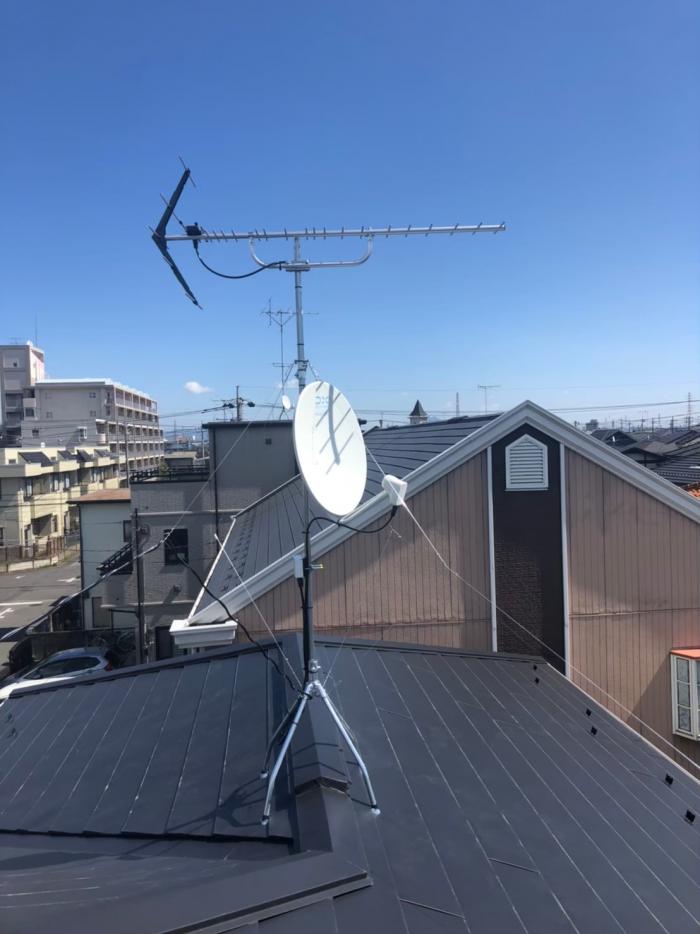 小山市駅南町|八木式+BS/CSアンテナ工事|タクトホーム