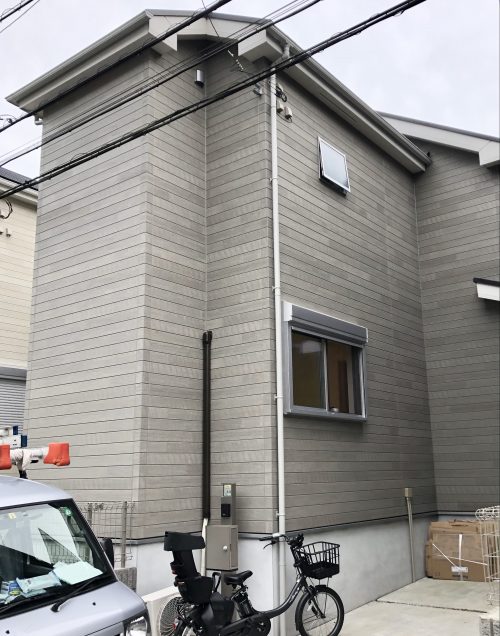 稲城市平尾 オープンハウス新築戸建て 高性能デザインアンテナ設置工事 あさひアンテナ