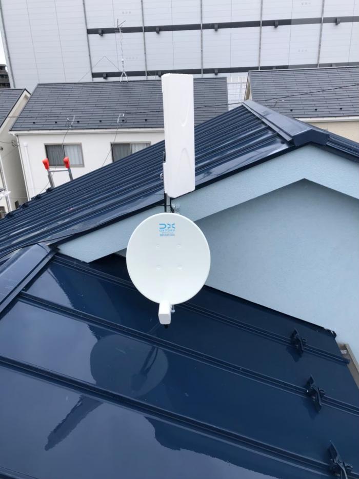 さいたま市緑区大門|デザインアンテナ+BSCSアンテナ工事