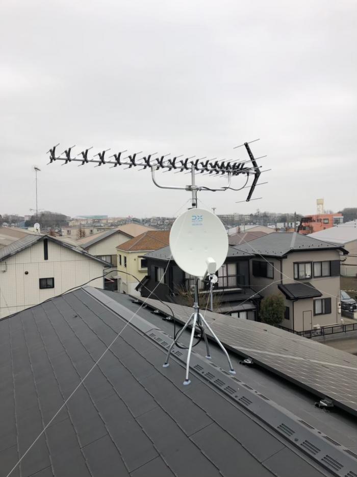 相模原市中央区田名 高性能uhfアンテナ Bs Csアンテナ工事 あさひアンテナ