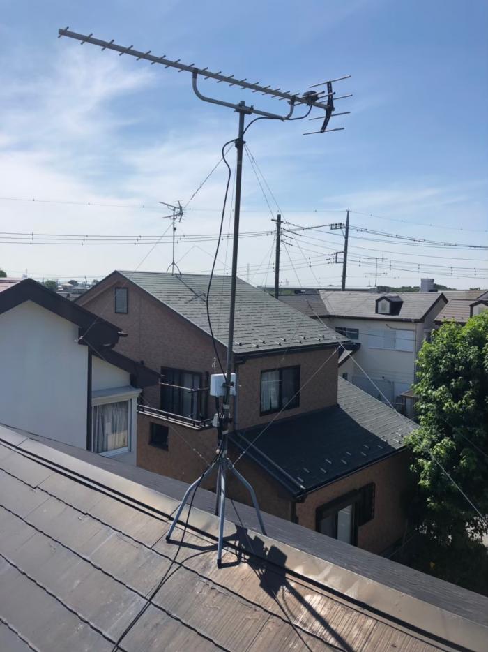 吉川市川藤|支線ワイヤー張り替え工事