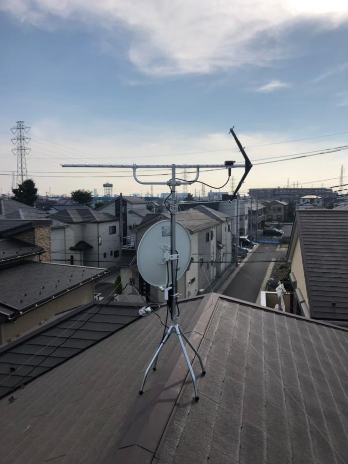 さいたま市緑区原山|UHFアンテナ+BS/CS アンテナ工事