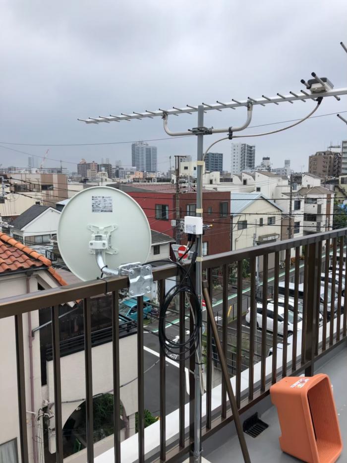 荒川区町屋|BS/CSアンテナ追加工事