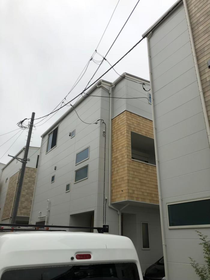 江戸川区南葛西|デザインアンテナ+BS/CSアンテナ工事|ハウセット