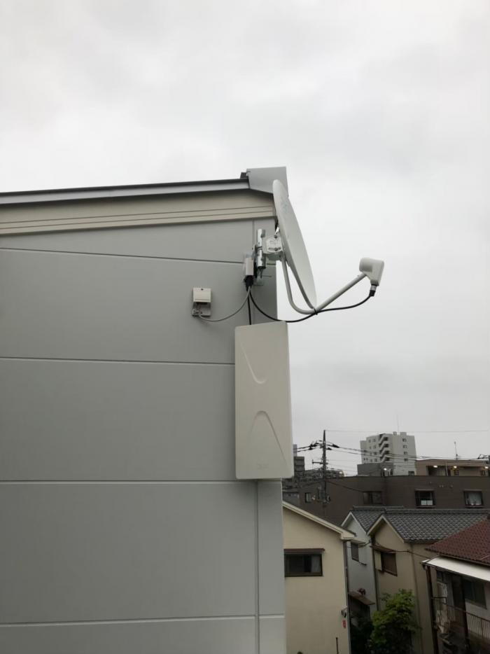 江戸川区南葛西|デザインアンテナ+BS/CSアンテナ工事|ハウセット