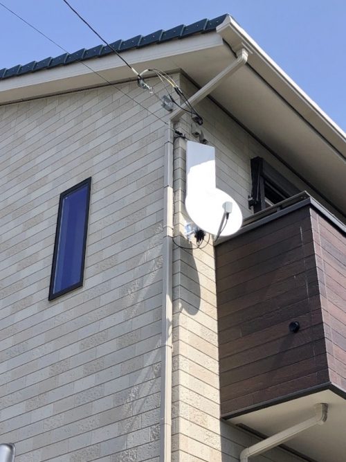 茅ヶ崎市香川 ヤマダホームズの新築 デザインアンテナ Bsアンテナ工事 あさひアンテナ