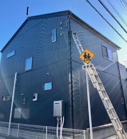 鎌ケ谷市初富｜真っ黒なガルバリウム鋼板風のカッコいい新築戸建て「地
