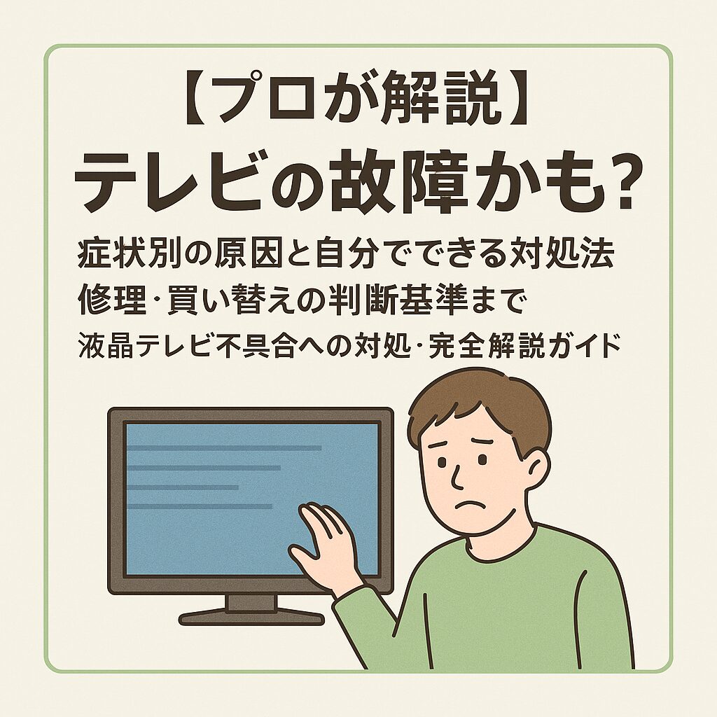 液晶テレビ　不具合あり テレビの画面が映らない！考えられる原因とチェックポイント | 総合